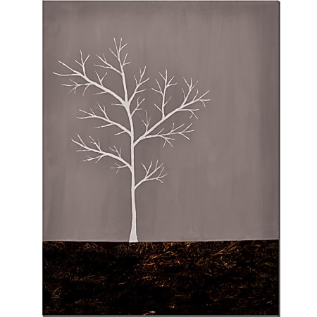 Trademark Global Grey On White Series Gallery-Wrapped Canvas Print By Nicole Dietz, 18"H x 24"W