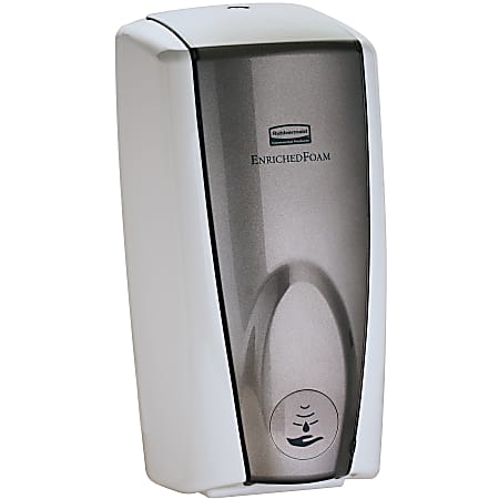 Rubbermaid® Auto Foam Soap Dispenser, Gray Pearl/White