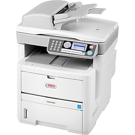 Oki MB400 MB480 LED Multifunction Printer - Monochrome - Plain Paper Print - Desktop