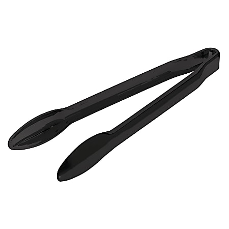 Amscan Plastic Salad Tongs, 1"H x 6"W x 12"D, Black, Pack Of 6 Salad Tongs