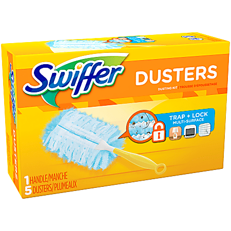 Swiffer 44750 Cleaning Duster, White Fiber Head, Plastic