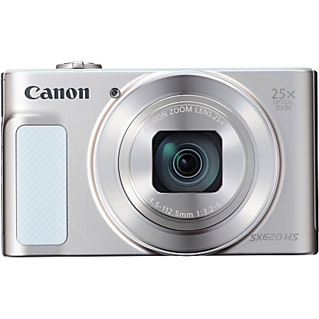 Canon PowerShot SX620 HS 20.2 Megapixel Compact Camera - Silver - 1/2.3" Sensor - Autofocus - 3"LCD - 25x Optical Zoom - 4x Digital Zoom - Optical (IS) - 5184 x 3888 Image - 1920 x 1080 Video - HD Movie Mode - Wireless LAN