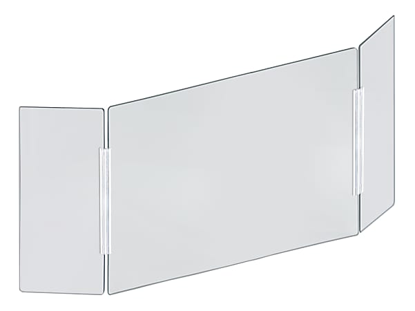 Azar Displays Cashier Shield, 62" x 30", Clear