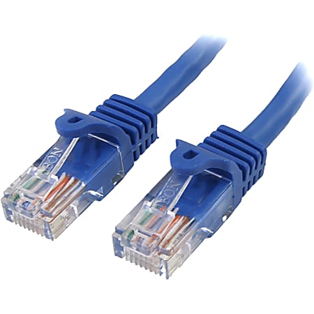 StarTech.com 7 ft Blue Snagless Cat5e UTP Patch Cable - Make Fast Ethernet network connections using this high quality Cat5e Cable, with Powe