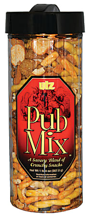 Utz® Pub Mix Snack Barrel, 20 Oz Tub