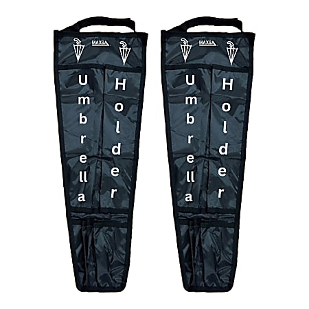 MAXSA® Innovations Auto Umbrella Holder, Black, 2-Pack