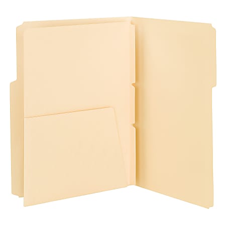 Smead® Self-Stick Folder Dividers With Pockets, Letter Size,