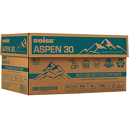 Boise® ASPEN® 100 Multi-Use Printer & Copier Paper, Letter Size (8