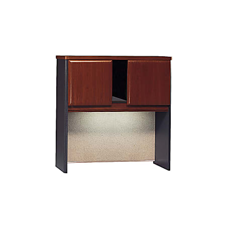 Bush Business Furniture Office Advantage Hutch 36"W, Hansen Cherry/Galaxy, Premium Installation