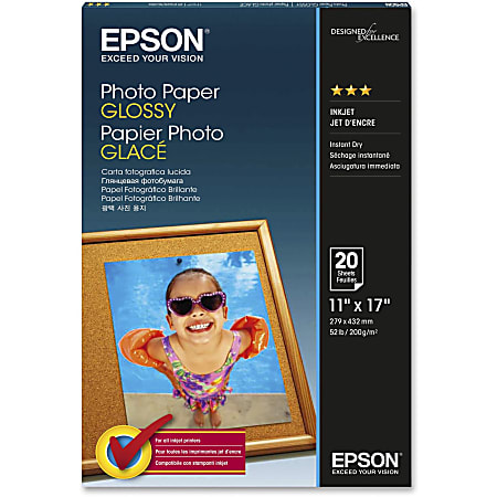 Epson, Premium Glossy Photo Paper, Borderless, 4 x 6 - 100 Sheets