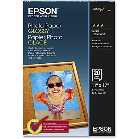 S041156 - Epson Glossy Photo Paper - 20 Sheets