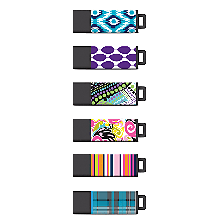 Centon Macbeth USB 2.0 Flash Drives, Pro, 8GB, Variety V1, Pack Of 6, S1M-U2TMBV1-8-6