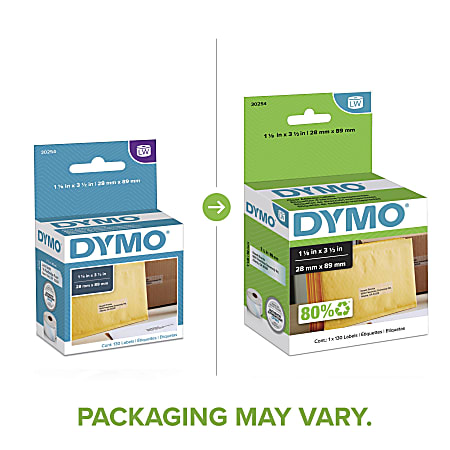 dymo compatible lv-30269 clear polypropylene shipping labels