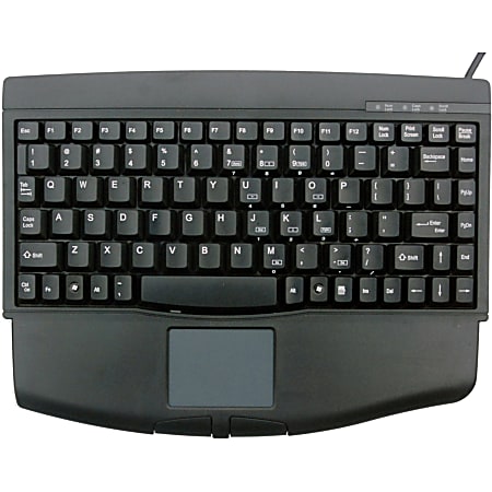 Solidtek Mini Keyboard 88 Keys with Touchpad Mouse KB-540BU - USB - 88 Key - TouchPad - PC - QWERTY