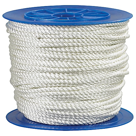 Office Depot® Brand Twisted Nylon Rope, 5,670 Lb, 1/2" x 600', White