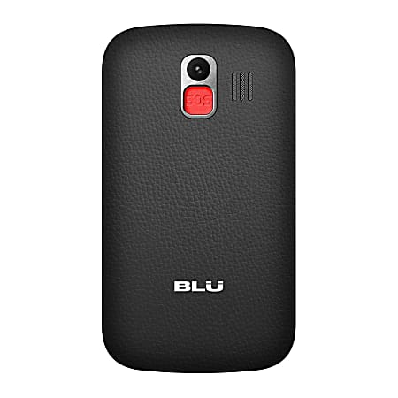 BLU Joy J010 Senior-Friendly Cell Phone, Black