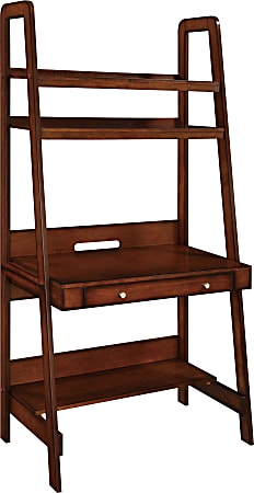Altra Ladder Desk 72 H x 36 W x 21 D Mahogany Office Depot