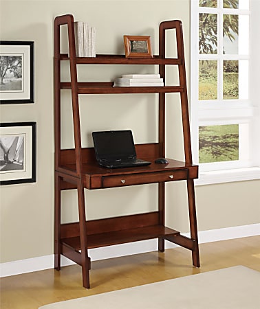Ladder desk hot sale with keyboard tray