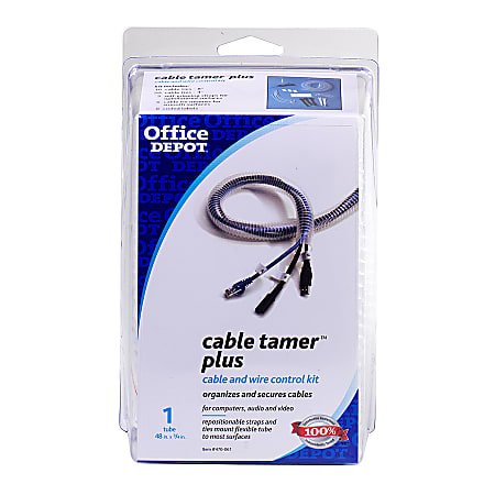 Office Depot® Brand Cable Tamer™ Plus Cable/Cord Management System