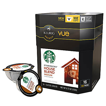 Starbucks® House Blend Coffee Vue™ Packs, 0.40, Box Of 12