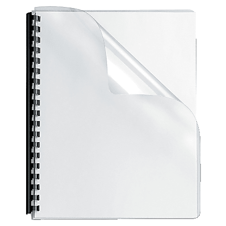 Fellowes® Clear Presentation Binding Covers, 8 3/4" x 11 1/4", Clear, Pack Of 100