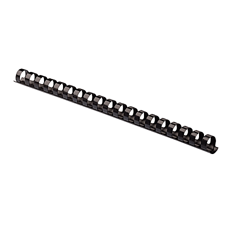 Fellowes® Letter-Size Plastic Comb Bindings, 5/8", 120-Sheet Capacity, Black, Box Of 100