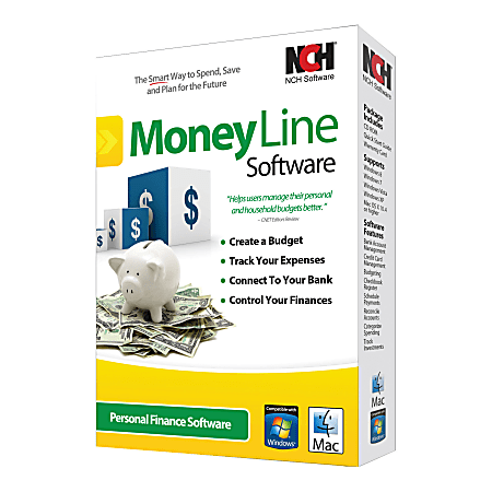 NCH Software MoneyLine, For PC/Mac®, Disc
