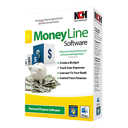 NCH Software MoneyLine, For PC/Mac®, Disc