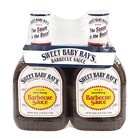 Sweet Baby Ray's Barbecue Sauce, 40 Oz Bottle, Pack Of 2