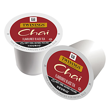 Twinings Chai Tea Keurig K Cup Pods 0.11 Oz 24Box Office Depot