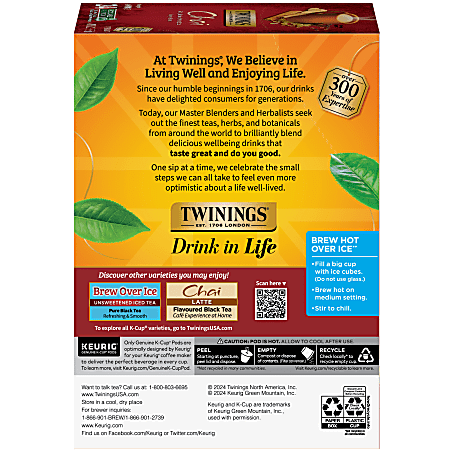 Twinings chai tea k cups on sale