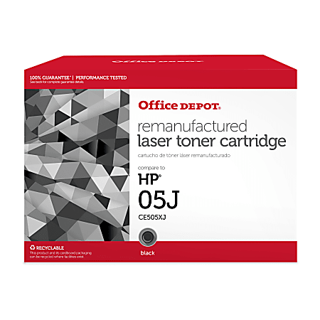 Office Depot® Brand Remanufactured Extra-High-Yield Black Toner Cartridge Replacement For HP 05X, OD05EHY
