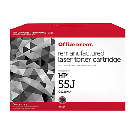 Office Depot® Remanufactured Black Extra-High Yield Toner Cartridge Replacement For HP 55A, CE255A, OD55EHY