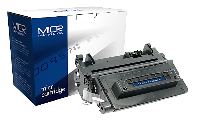 MICR Print Solutions Remanufactured Black Toner Cartridge Replacement For HP CE390A