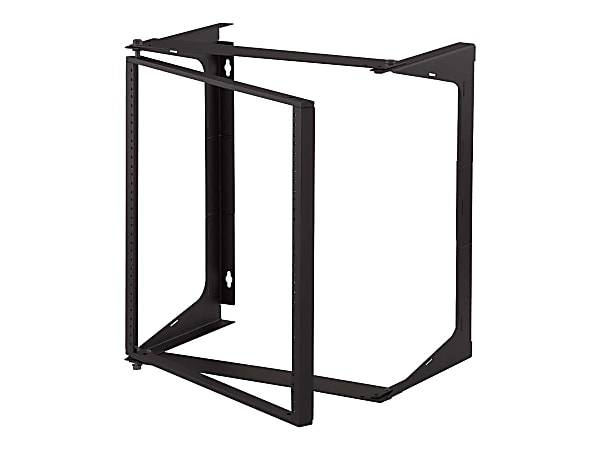 C2G 11U Swing Out Wall Mount Open Frame Rack - 18in Deep (TAA Compliant) - Rack - wall mountable - black - 11U - 19"