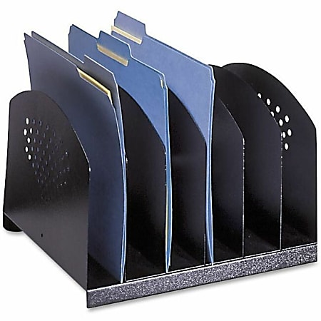 Safco Steel Desk Racks - 6 Compartment(s) - 2 Safco Steel Desk Racks - 6 Compartment(s) - 2
