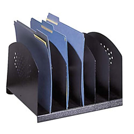 Safco Steel Desk Racks - 6 Compartment(s) - 2 Safco Steel Desk Racks - 6 Compartment(s) - 2