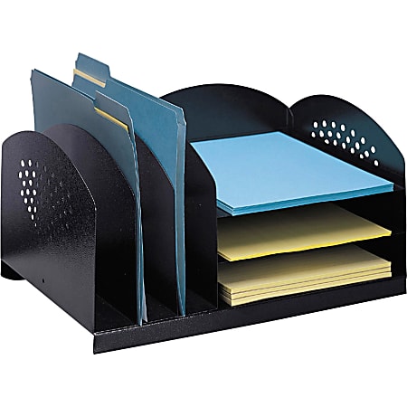 Safco 3 & 3 Combination Rack Desktop Organizers - 6 Compartment(s) - 3 Divider(s) - 3 Tier(s) - 8.3 Safco 3 & 3 Combination Rack Desktop Organizers - 6 Compartment(s) - 3 Divider(s) - 3 Tier(s) - 8.3