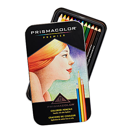 Prismacolor® Professional Thick Lead Art Pencils, Assorted Colors, Set Of 12 Pencils