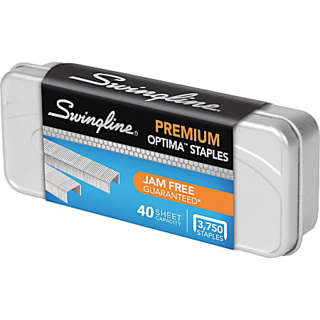 Swingline® Optima® Premium Staples, 1/4" Standard Strip, Box Of 3,750