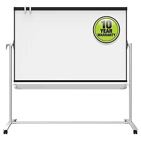 Quartet Prestige 2 Magnetic Dry Erase Whiteboard With Mobile Easel 72 x 48  Plastic Frame With Graphite Finish - Office Depot