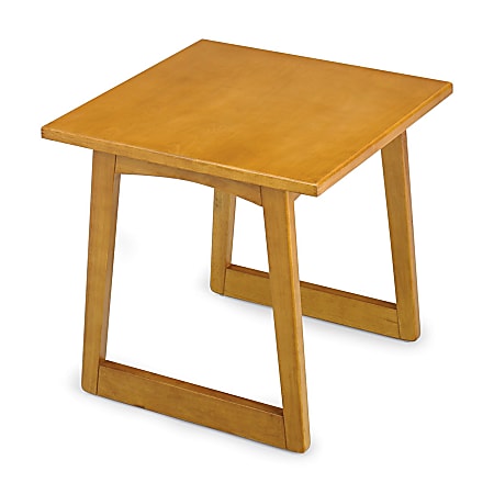 Safco® Urbane Collection™ Corner Table, 20"H x 23"W x 23"D, Medium Oak