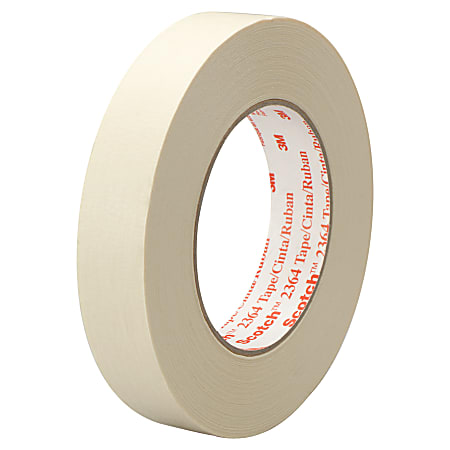 3M™ 2364 Masking Tape, 3" Core, 2" x 180', Tan, Pack Of 24