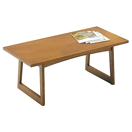 Safco® Urbane Collection™ Coffee Table, 16"H x 42"W x 21"D, Medium Oak