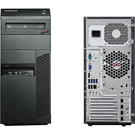 Lenovo ThinkCentre M78 10BR0006US Desktop Computer - AMD A-Series A8-6500B 3.50 GHz - 8 GB DDR3 SDRAM - 1 TB HDD - Windows 7 Professional 64-bit upgradable to Windows 8 Pro - Tower - Business Black