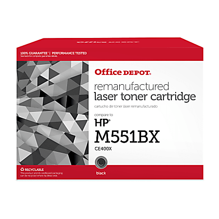 Office Depot® Brand Remanufactured High-Yield Black Toner Cartridge Replacement For HP 507X, CTGM551BX