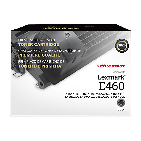 Remanufactured Black Toner, Replacement for E460X11A, 15,000 Page-Yield