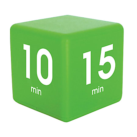 Datexx Time Cube® Preset Timer, Green, Pre-K - College