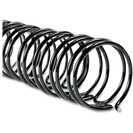 GBC® WireBind™ Binding Spines, 1/2" Capacity (100 Sheets), Black, Box Of 100
