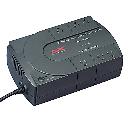 APC® Back-UPS, Personal, 5-Minute Backup, 350VA/200 Watt